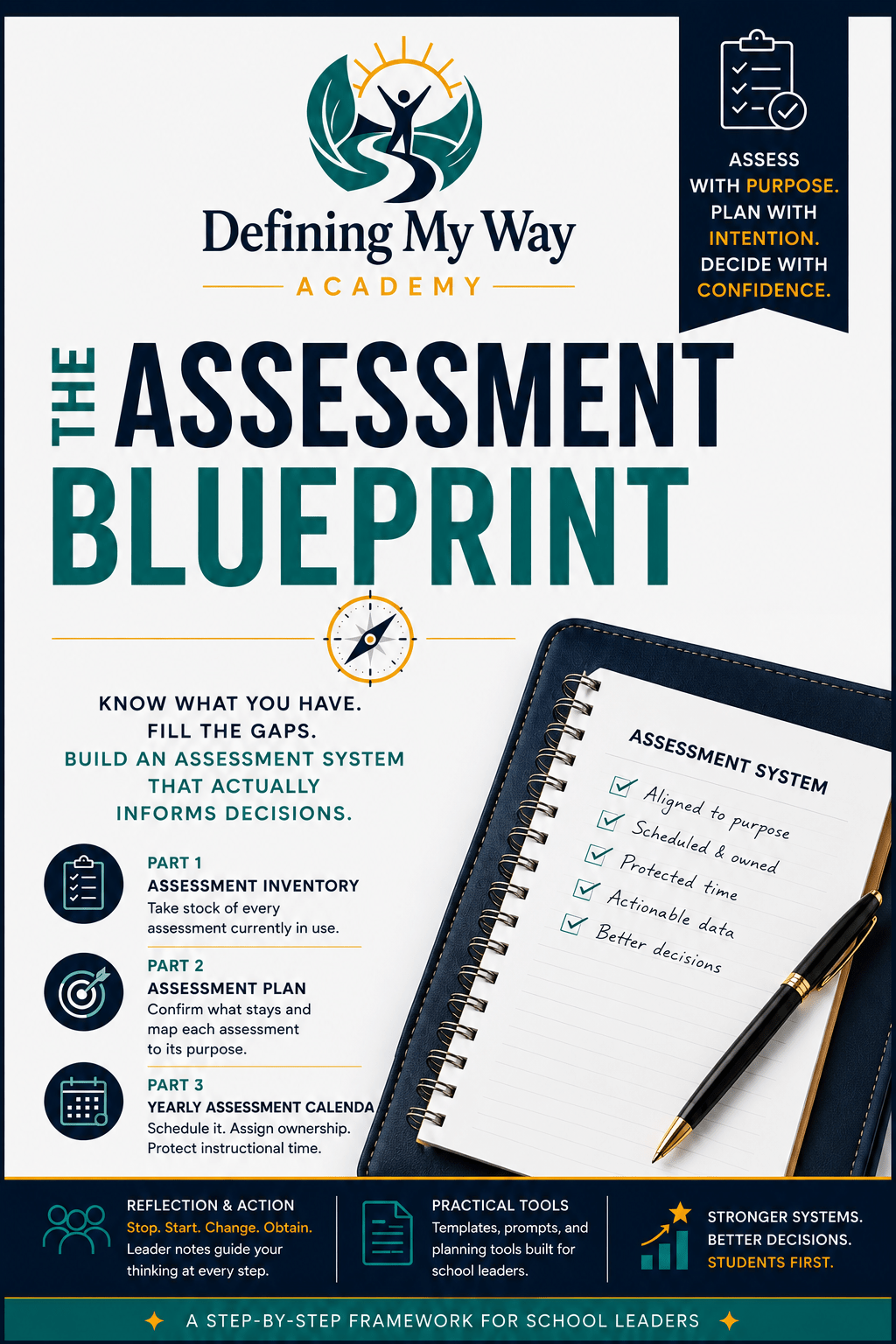 The Assessment Blueprint — School Assessment Planning Tool for Charter School Leaders — Defining My Way Academy