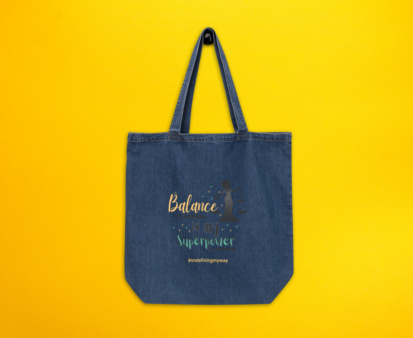Glow-Up Tote with Motivational Quote