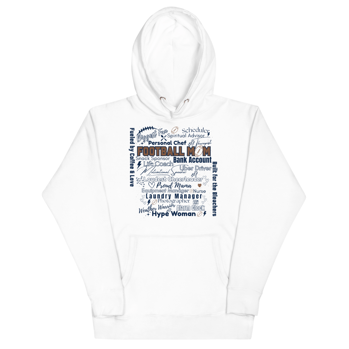 Football Mom All My Roles Hoodie – Sports Mom Merch