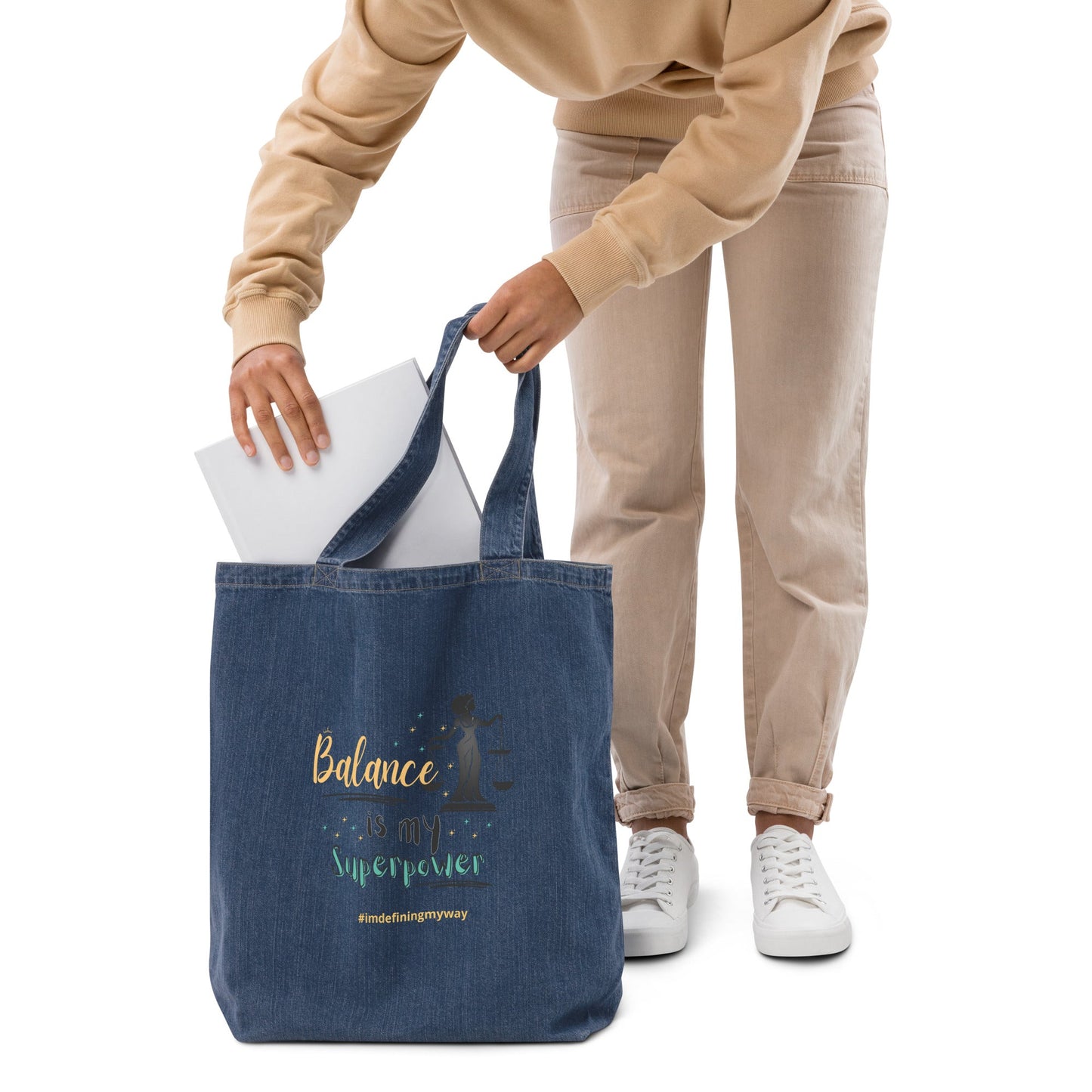 Balance Is My Superpower Tote Bag for Moms