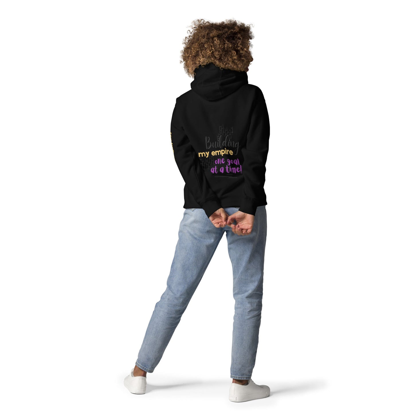 Black Building My Empire Hoodie for Moms