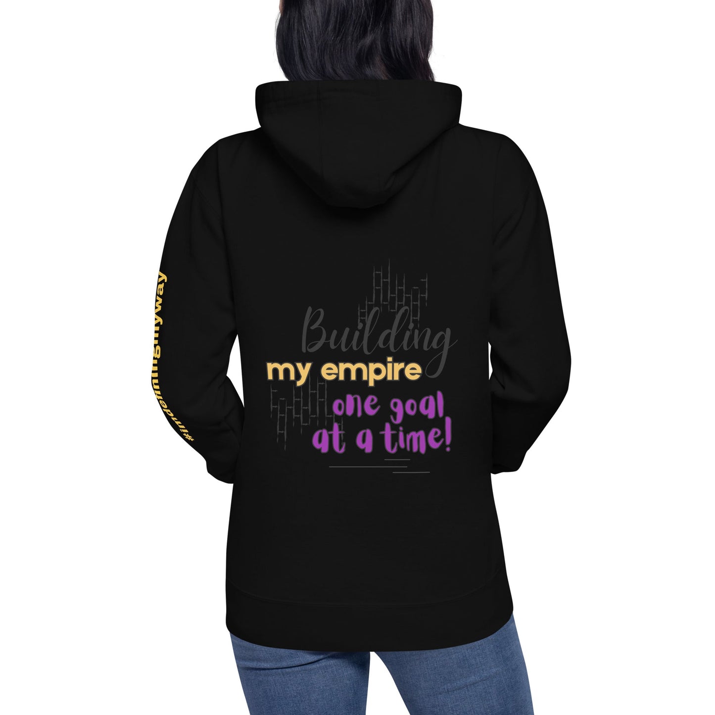 Black Building My Empire Hoodie for Moms