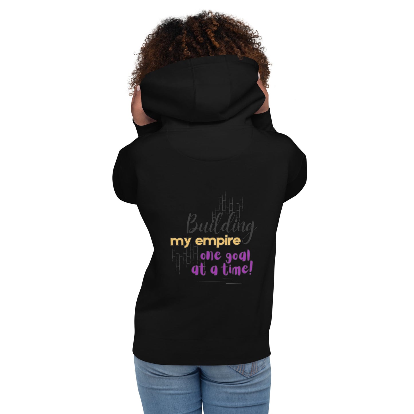 Black Building My Empire Hoodie for Moms