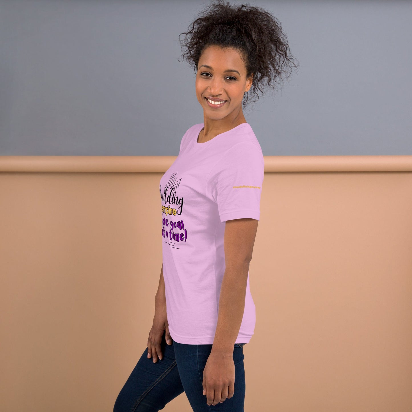 Light Pink Building My Empire T-Shirt for Moms