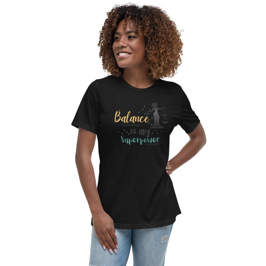 Balance Is My Superpower T-Shirt in Black