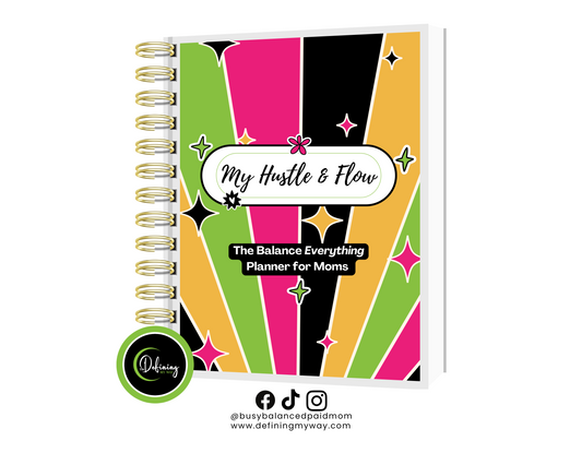 Undated Weekly, Monthly Schedule Planner & Budget Planner for Moms – My Hustle & Flow Planner
