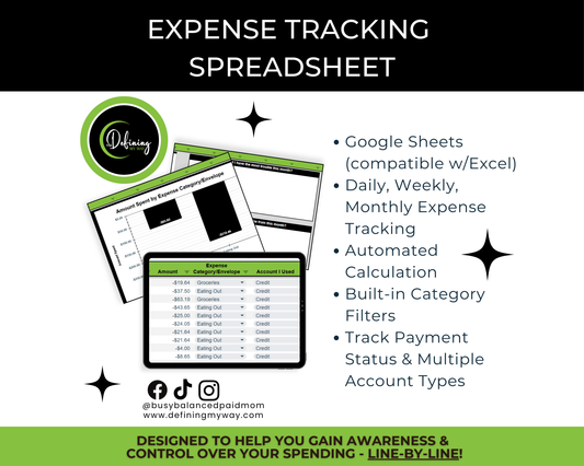 Spending Tracker Spreadsheet – Track Daily Expenses & Stay on Budget