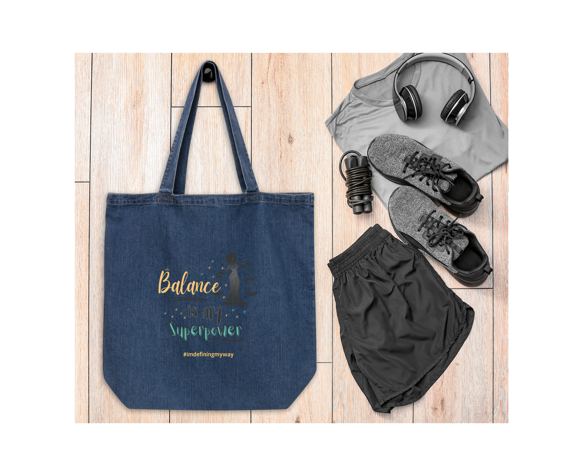 Balance Is My Superpower Tote Bag for Moms