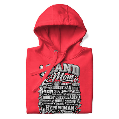 red Band Mom hoodie with "All My Roles" design, front view