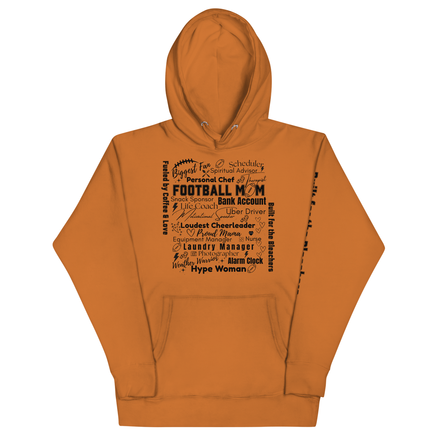 Football Mom All My Roles Hoodie – Sports Mom Merch