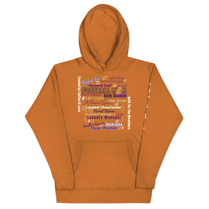 Football Mom All My Roles Hoodie – Sports Mom Merch