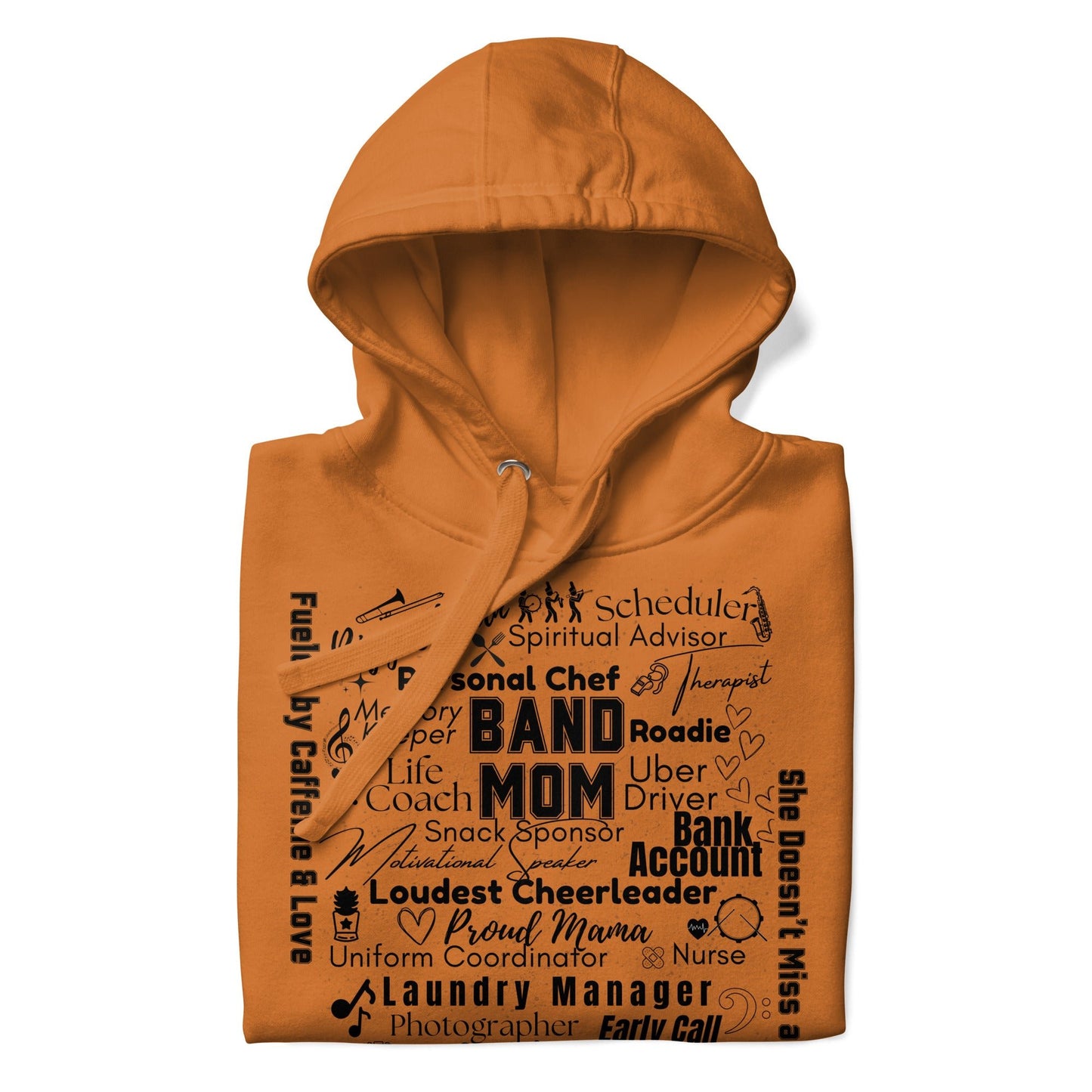 Band Mom All My Roles Hoodie – Sports Mom Merch Product mockup