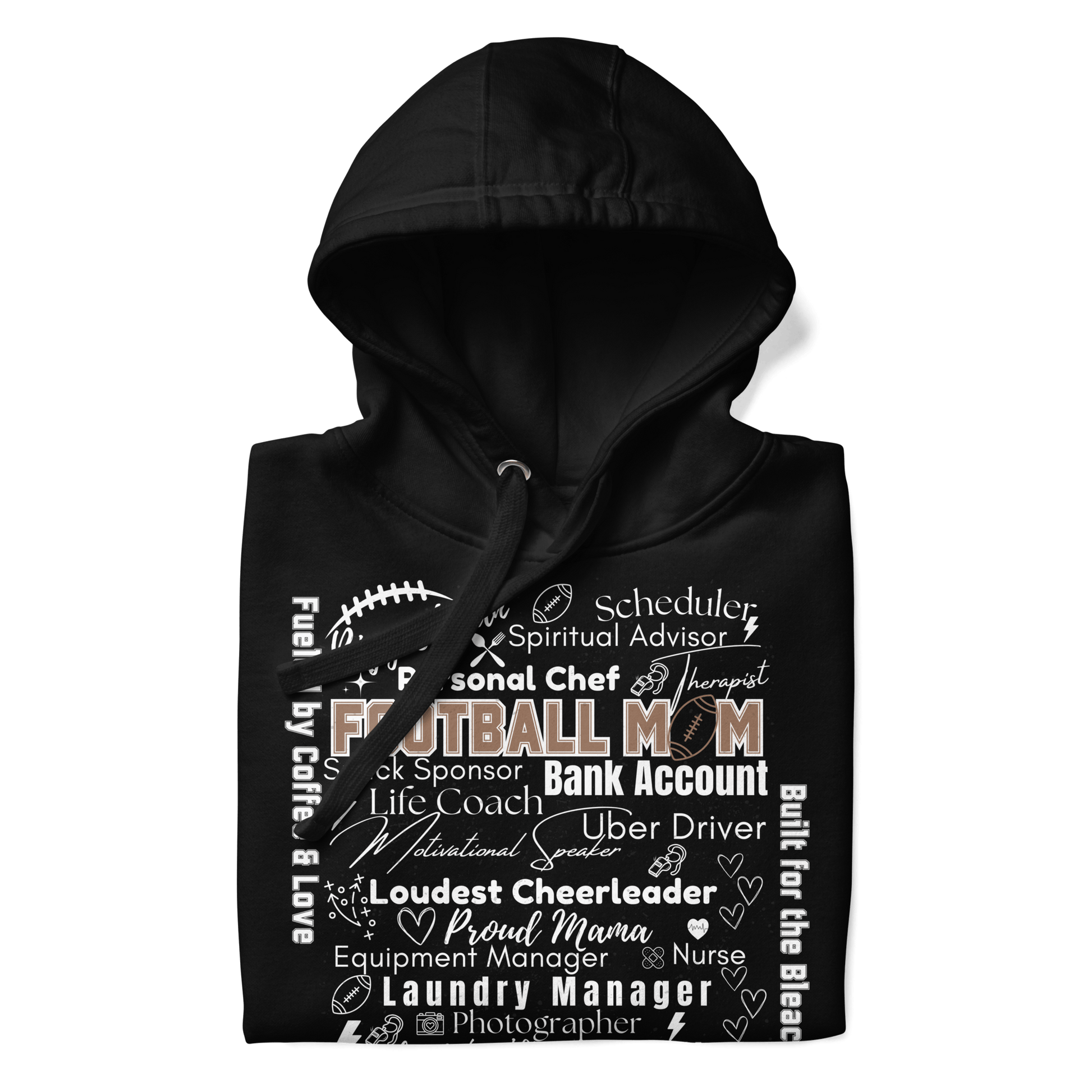 Football Mom All My Roles Hoodie – Sports Mom Merch