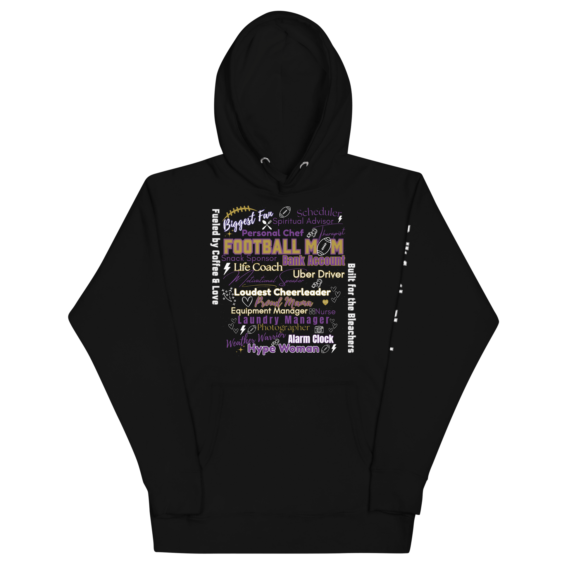 Football Mom All My Roles Hoodie – Sports Mom Merch