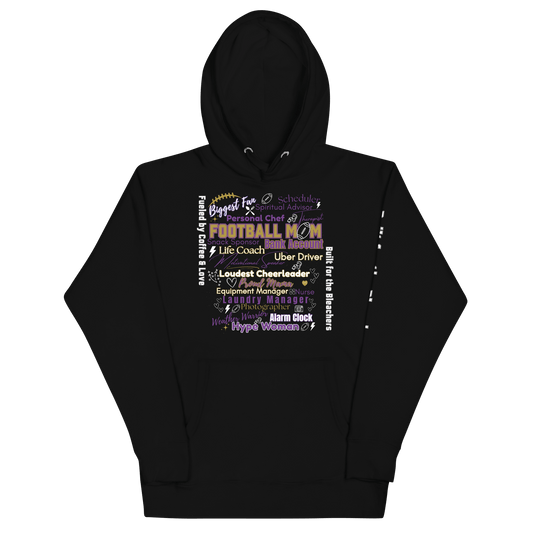Football Mom All My Roles Hoodie – Sports Mom Merch