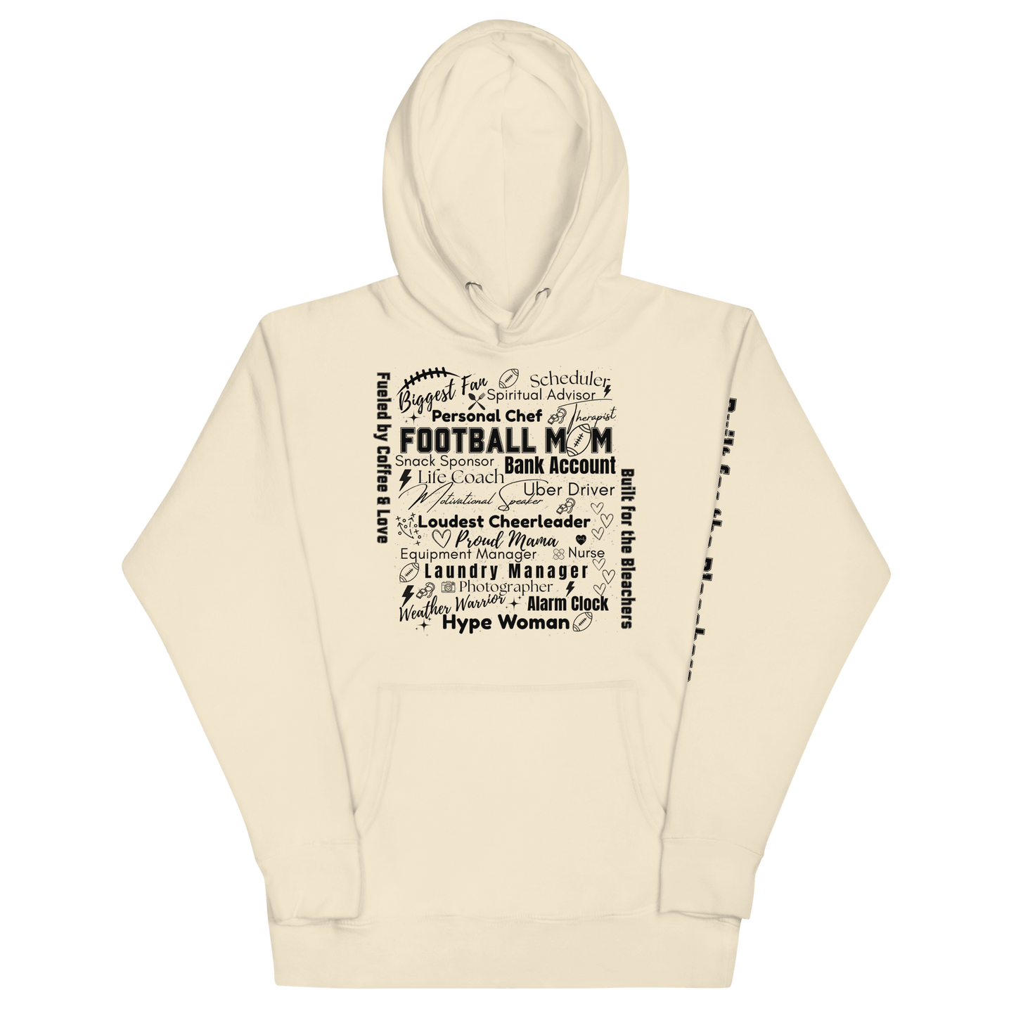 Football Mom All My Roles Hoodie – Sports Mom Merch