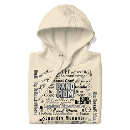 Band Mom All My Roles Hoodie – Sports Mom Merch Product mockup