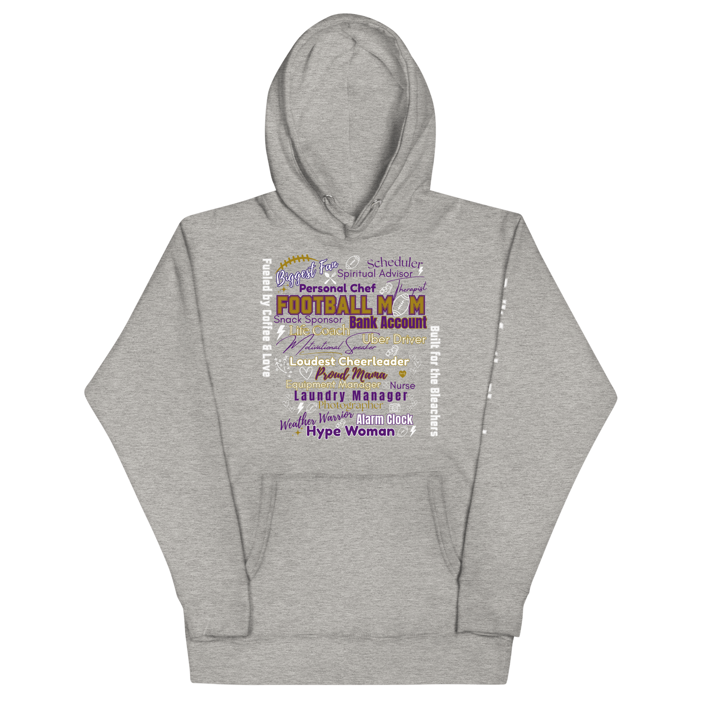 Football Mom All My Roles Hoodie – Sports Mom Merch