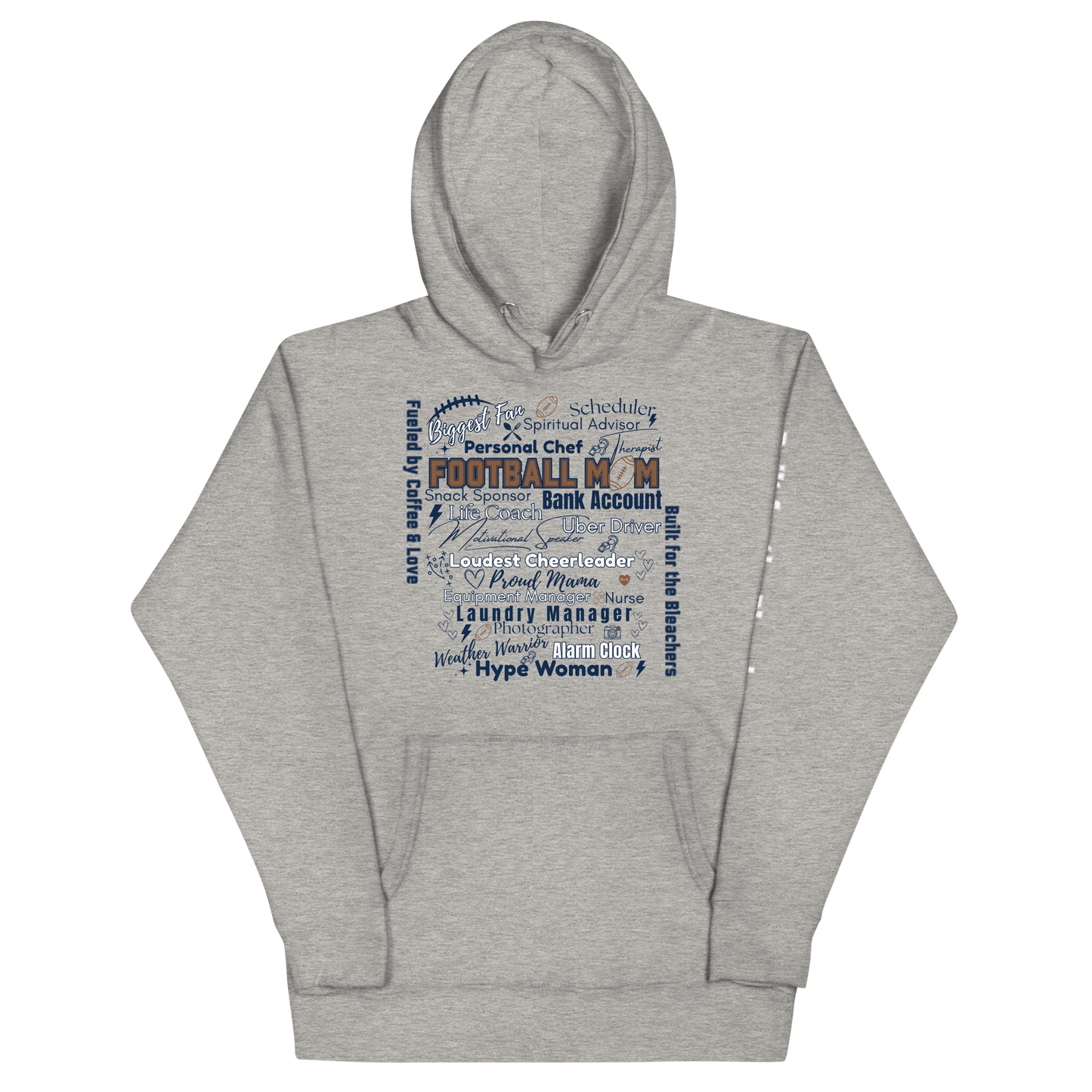 Football Mom All My Roles Hoodie – Sports Mom Merch
