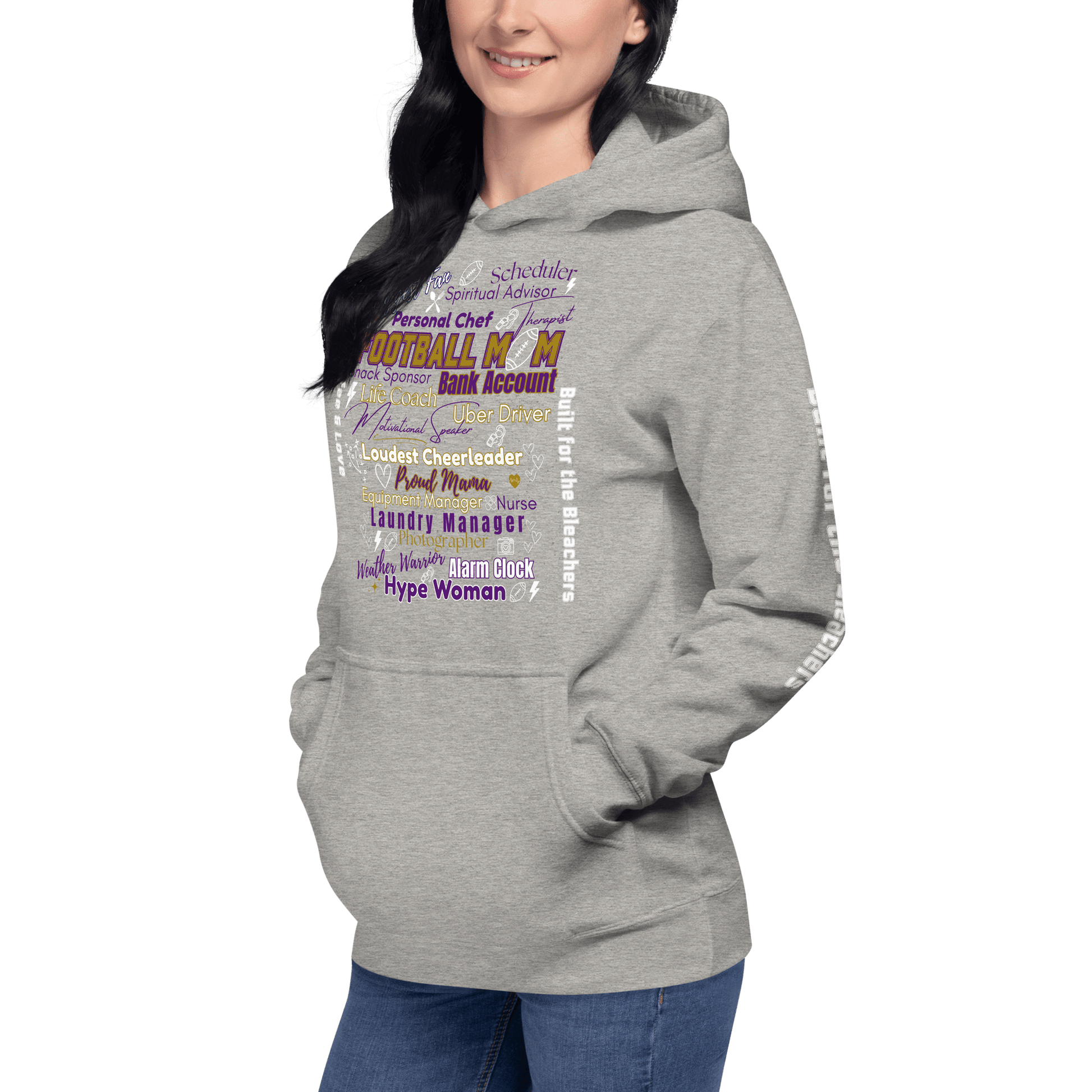 Football Mom All My Roles Hoodie – Sports Mom Merch