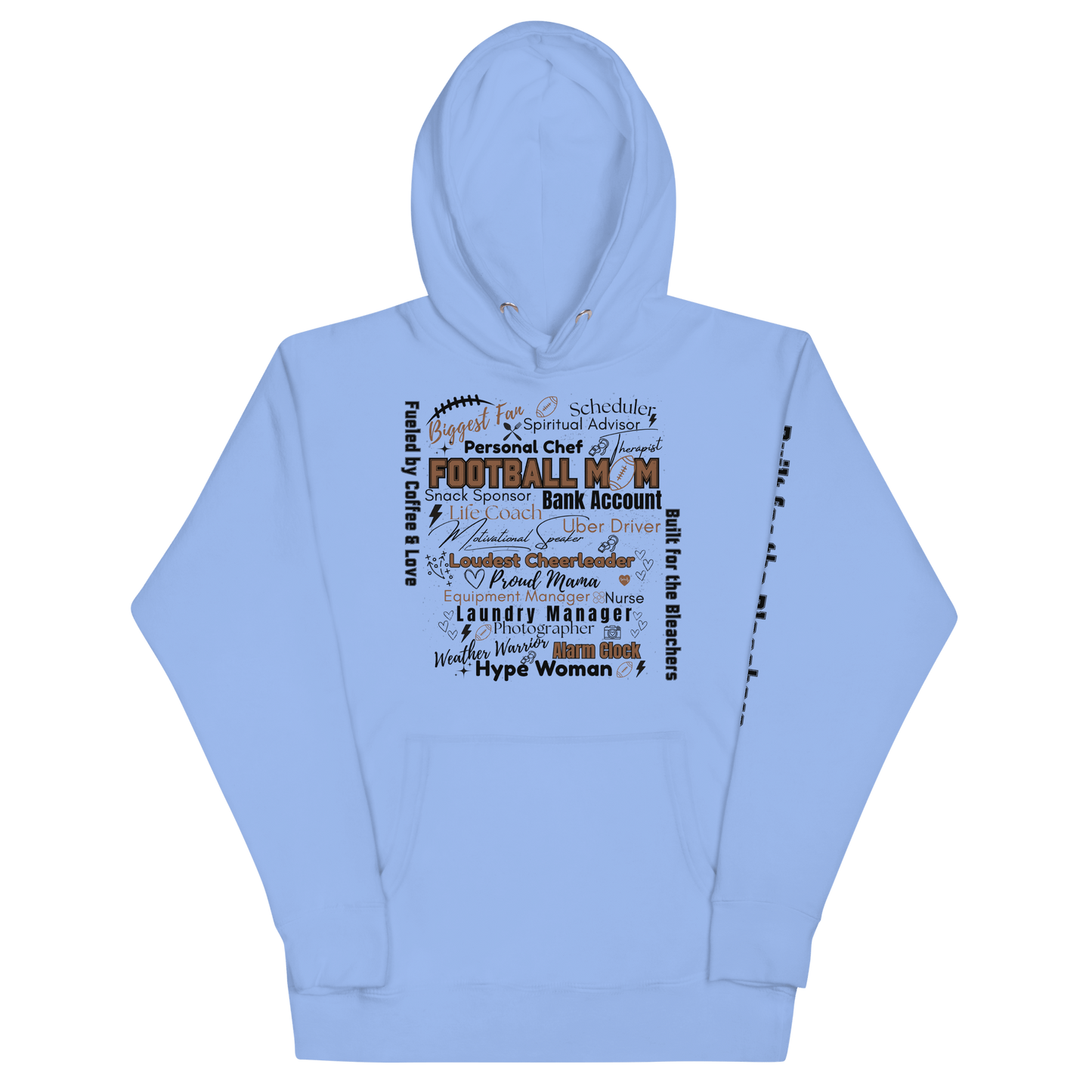Football Mom All My Roles Hoodie – Sports Mom Merch