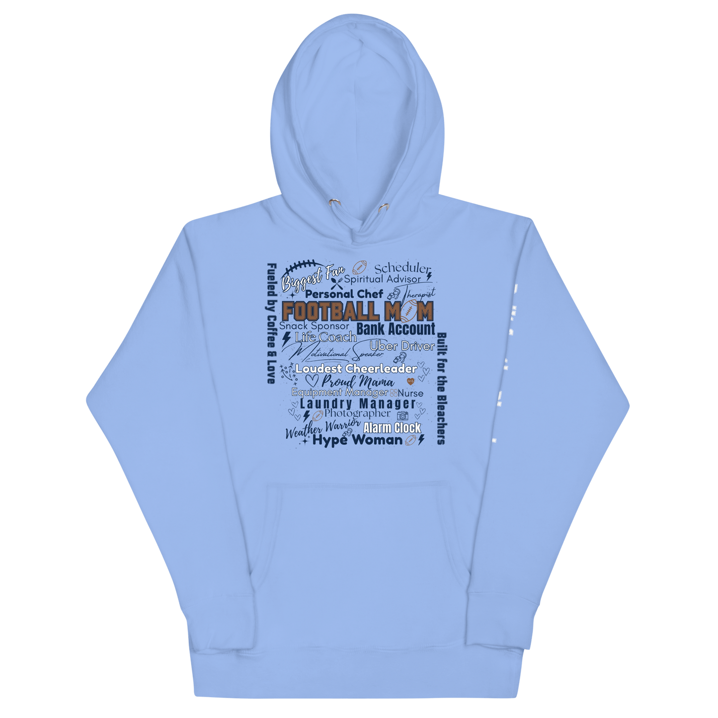 Football Mom All My Roles Hoodie – Sports Mom Merch