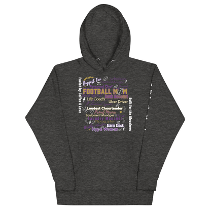 Football Mom All My Roles Hoodie – Sports Mom Merch