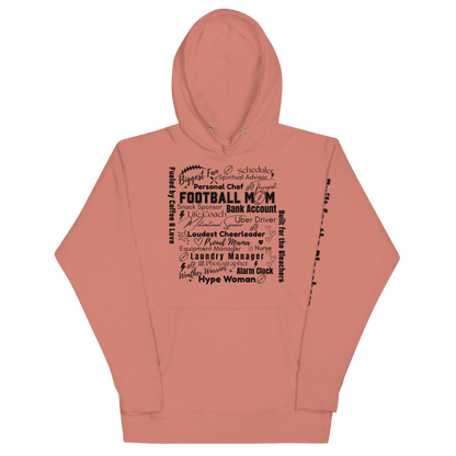 Football Mom All My Roles Hoodie – Sports Mom Merch