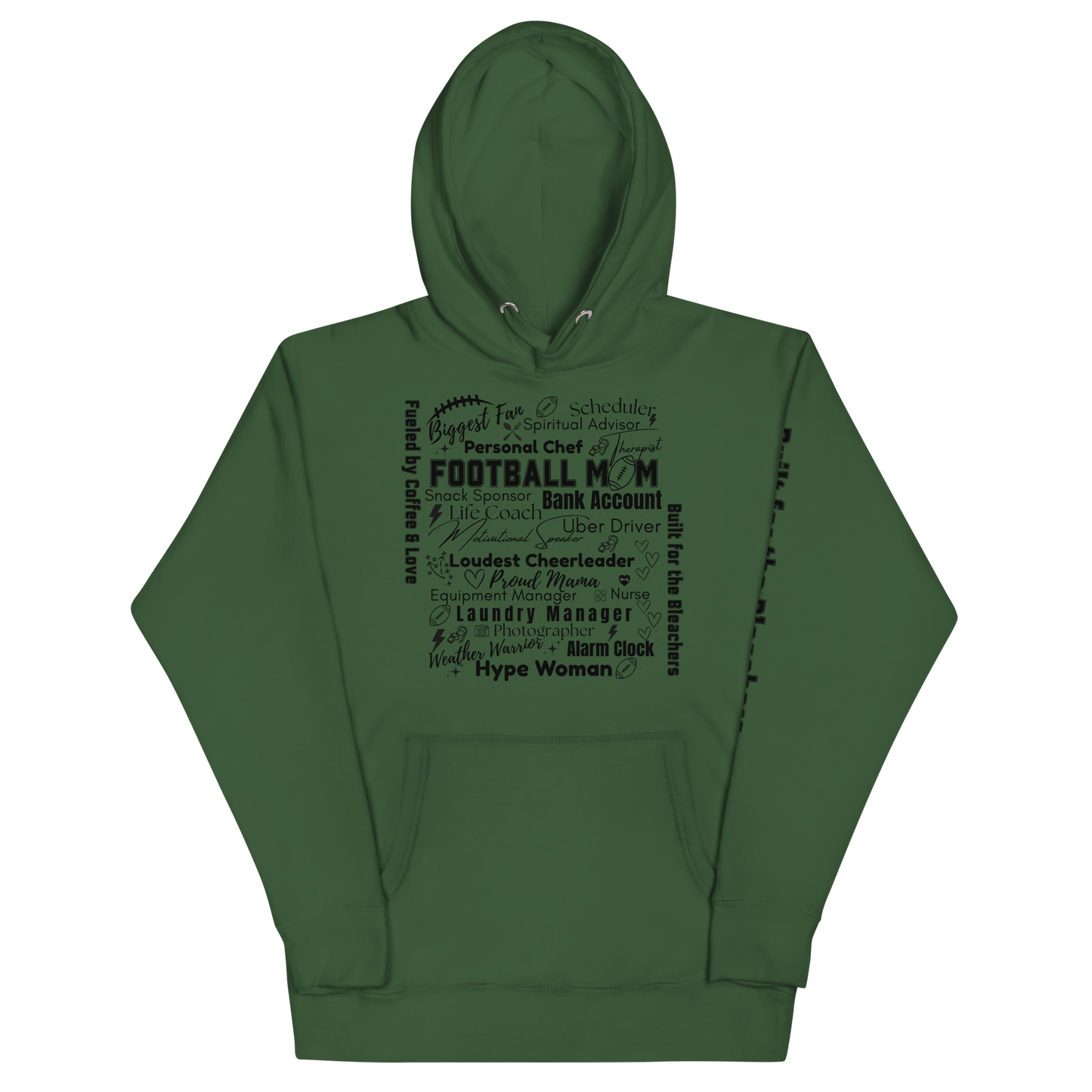 Football Mom All My Roles Hoodie – Sports Mom Merch