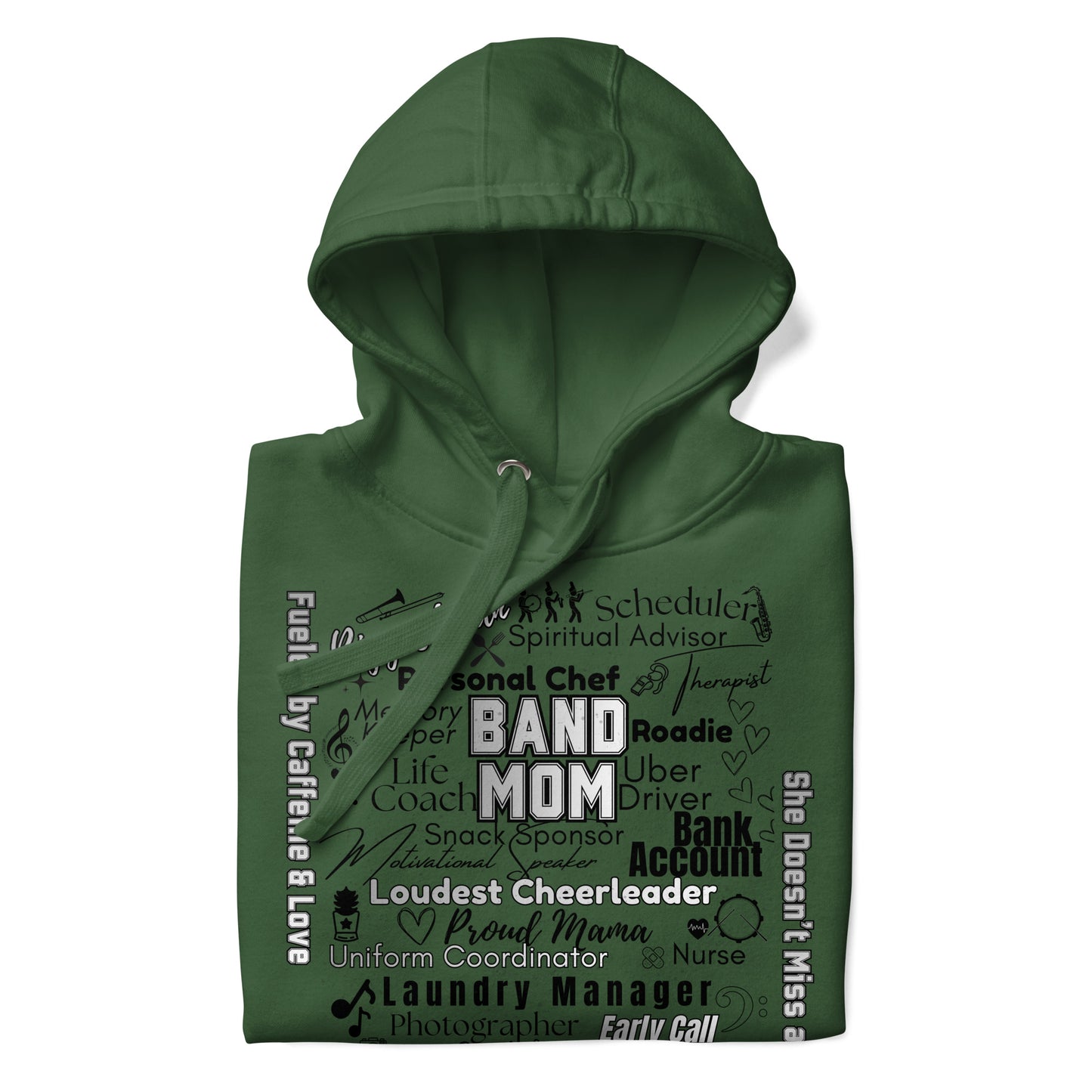 Band Mom All My Roles Hoodie – Sports Mom Merch Product mockup