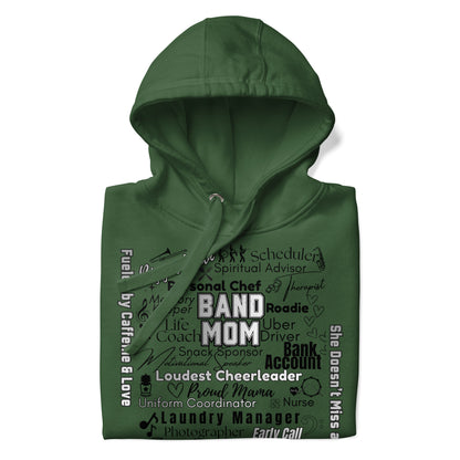 Band Mom All My Roles Hoodie – Sports Mom Merch Product mockup