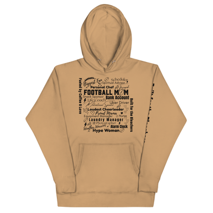 Football Mom All My Roles Hoodie – Sports Mom Merch