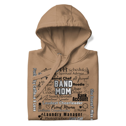 Band Mom All My Roles Hoodie – Sports Mom Merch Product mockup