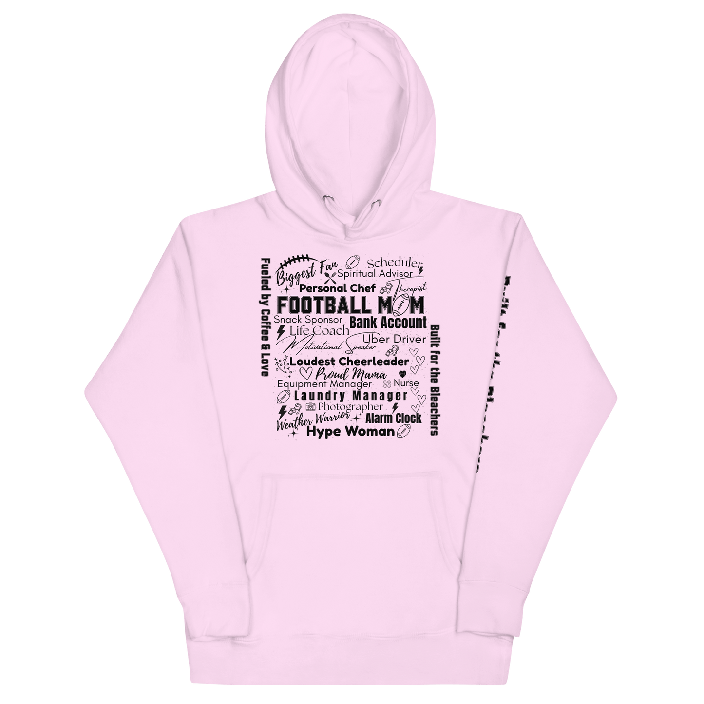 Football Mom All My Roles Hoodie – Sports Mom Merch