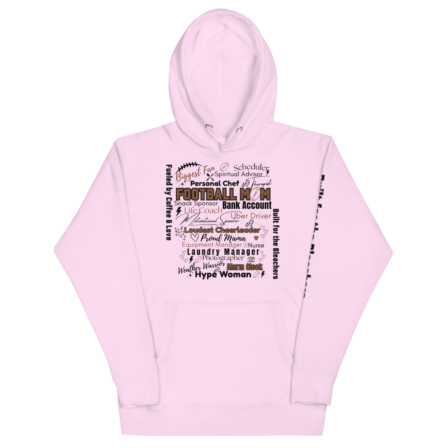 Football Mom All My Roles Hoodie – Sports Mom Merch