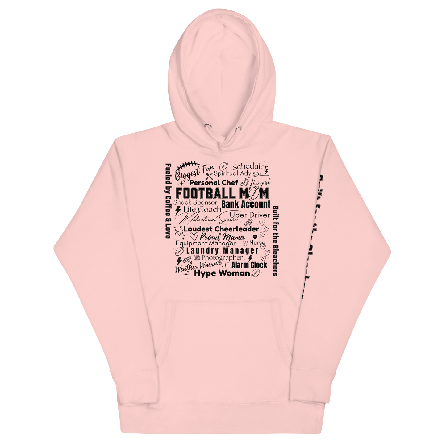 Football Mom All My Roles Hoodie – Sports Mom Merch