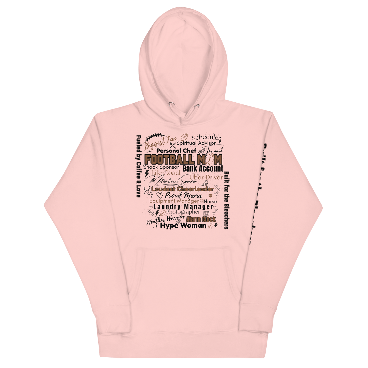 Football Mom All My Roles Hoodie – Sports Mom Merch