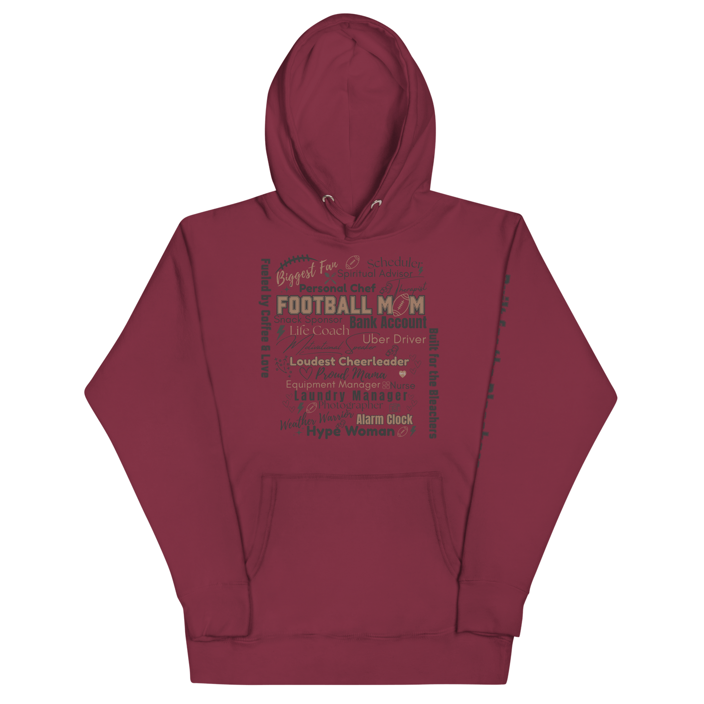 Football Mom All My Roles Hoodie – Sports Mom Merch