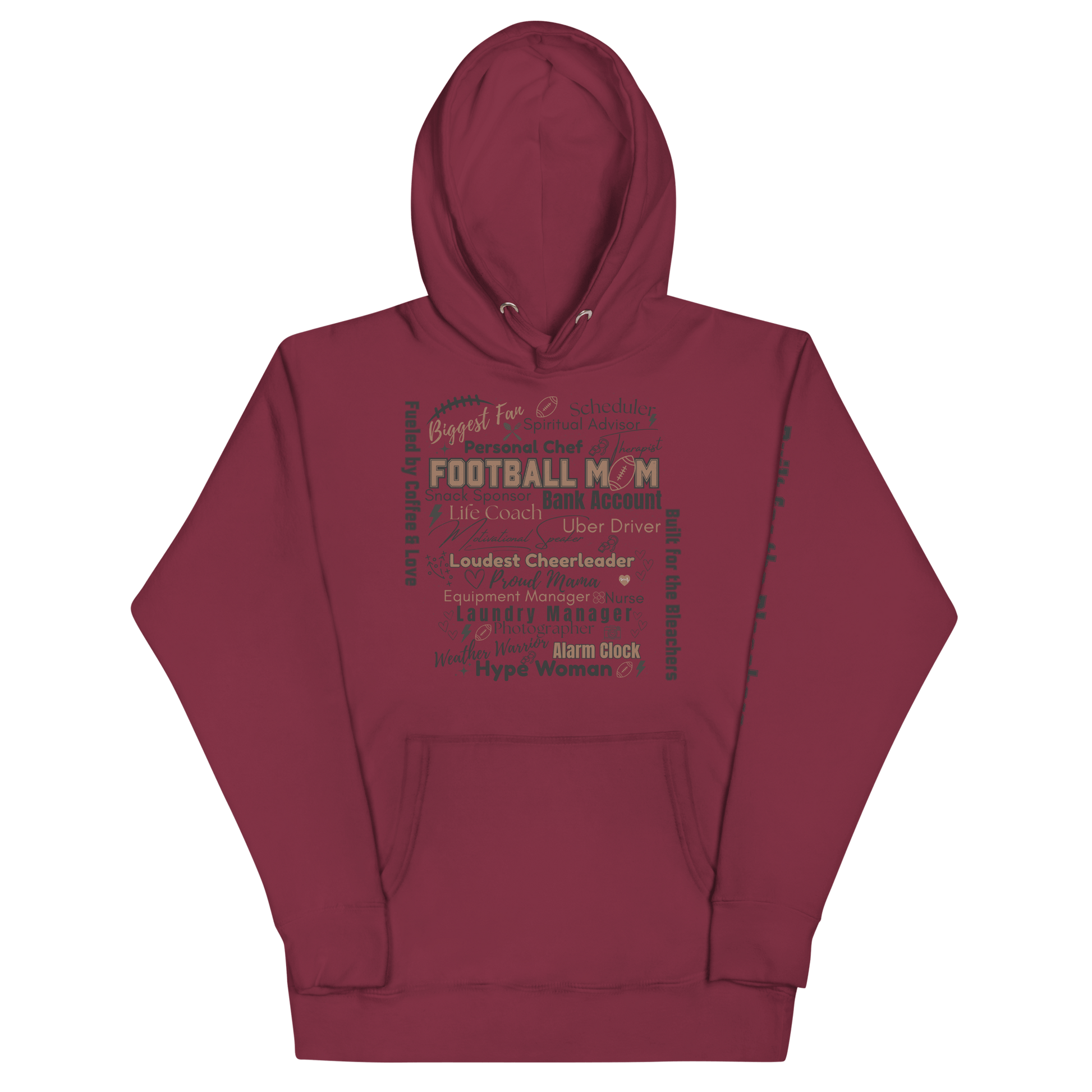 Football Mom All My Roles Hoodie – Sports Mom Merch