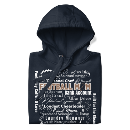 Football Mom All My Roles Hoodie – Sports Mom Merch