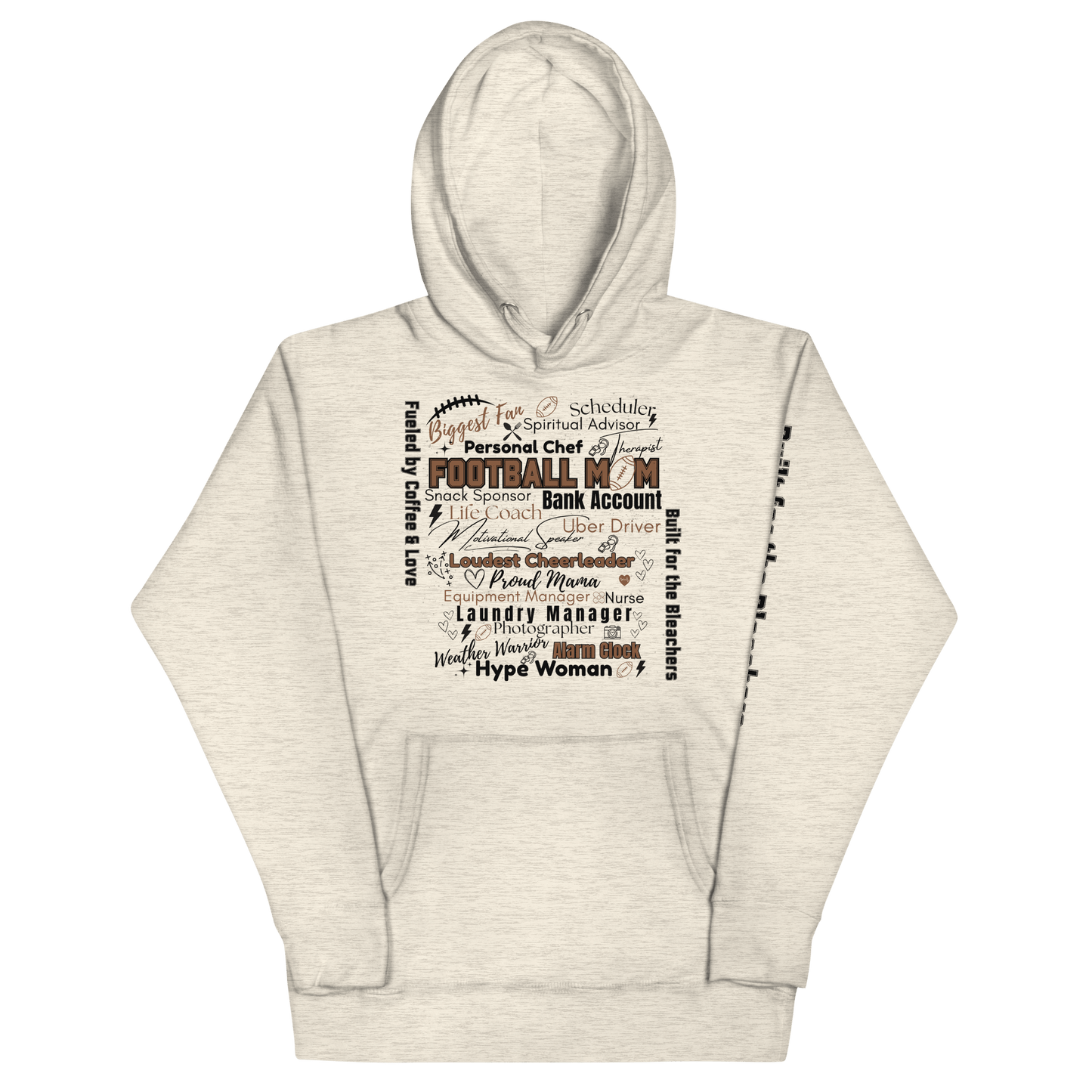 Football Mom All My Roles Hoodie – Sports Mom Merch