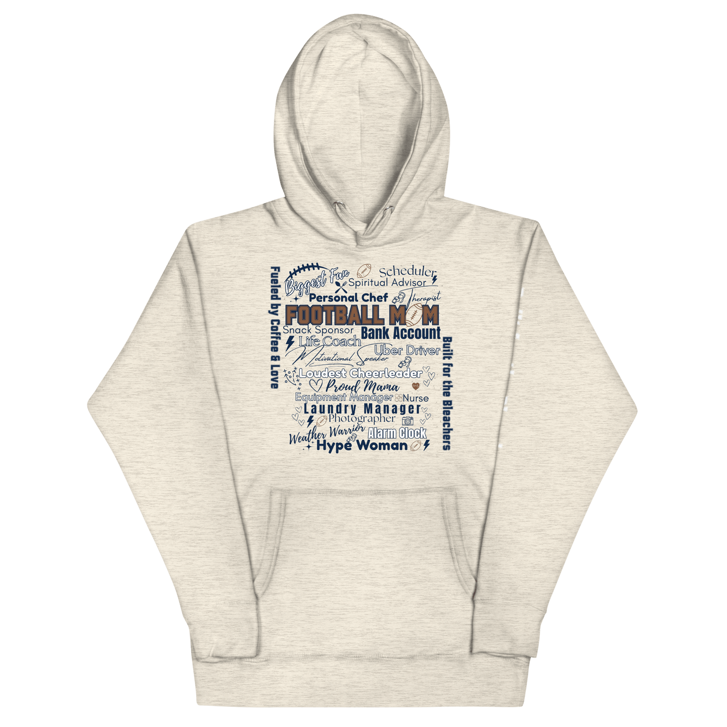 Football Mom All My Roles Hoodie – Sports Mom Merch