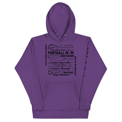 Football Mom All My Roles Hoodie – Sports Mom Merch