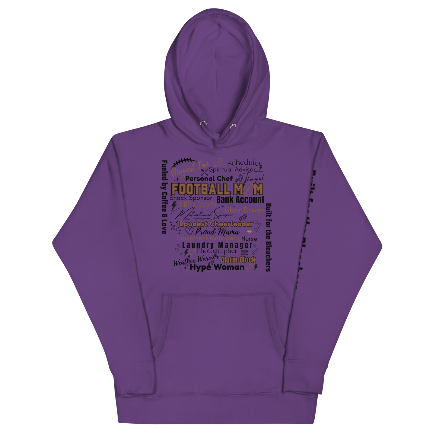 Football Mom All My Roles Hoodie – Sports Mom Merch