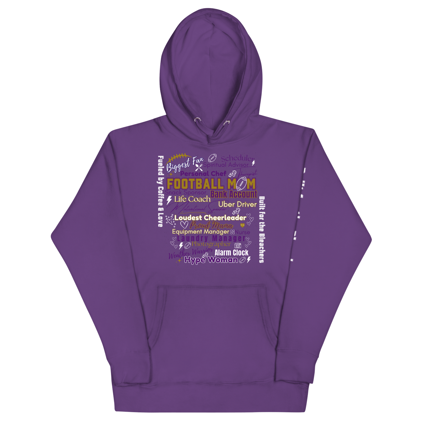 Football Mom All My Roles Hoodie – Sports Mom Merch