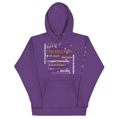 Football Mom All My Roles Hoodie – Sports Mom Merch