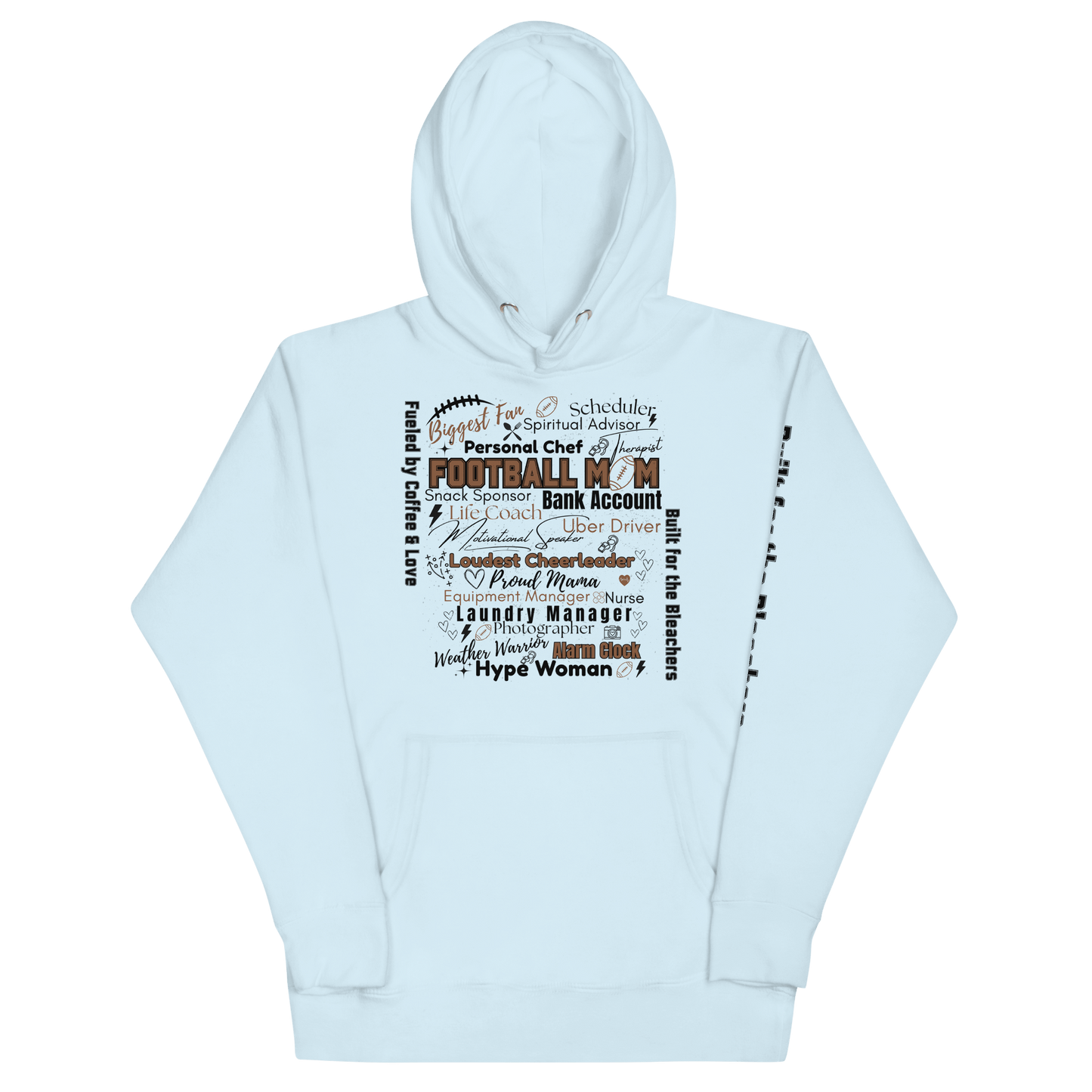 Football Mom All My Roles Hoodie – Sports Mom Merch
