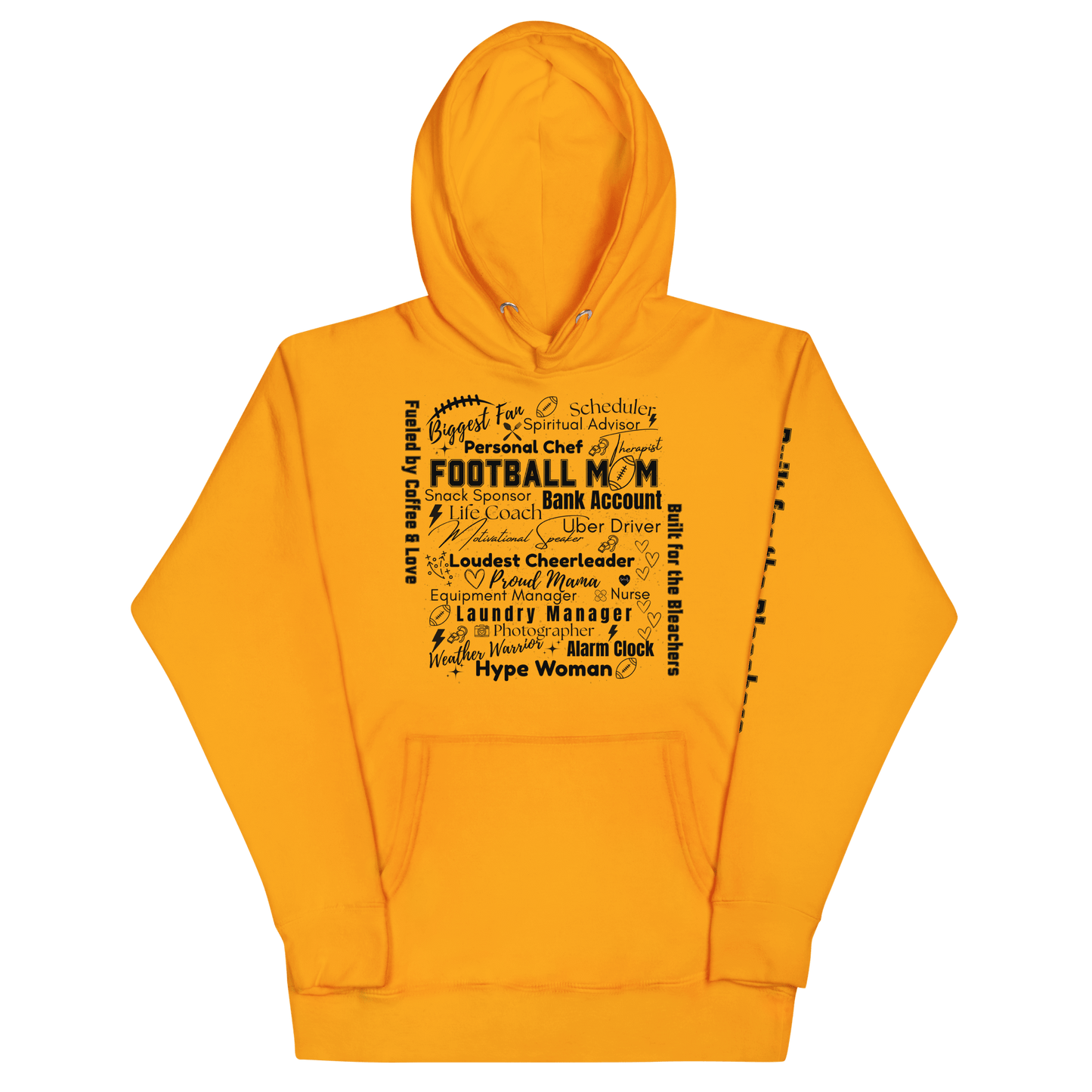 Football Mom All My Roles Hoodie – Sports Mom Merch