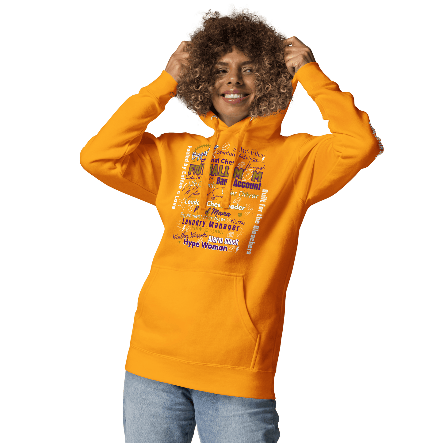 Football Mom All My Roles Hoodie – Sports Mom Merch