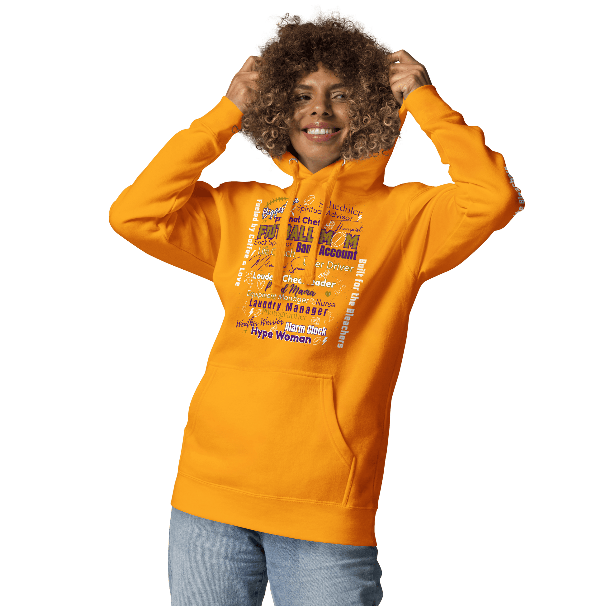 Football Mom All My Roles Hoodie – Sports Mom Merch